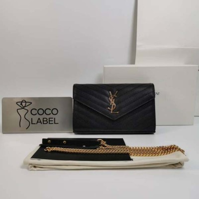 생로랑 카산드라 모노그램 마틀라세 금장 WOC 체인