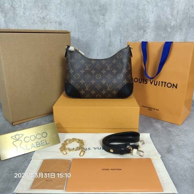 루이비통 불로뉴 모노그램 블랙 M45831