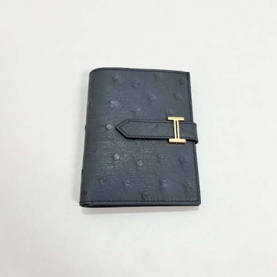 에르메스 베안 컴팩트 타조가죽