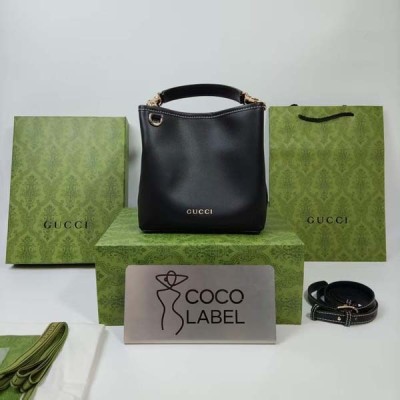 구찌 GUCCI 엠블럼 버킷백