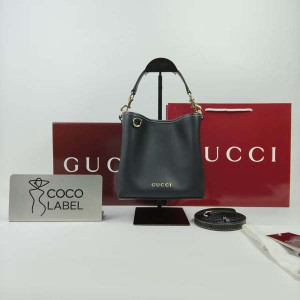 구찌 GUCCI 엠블럼 버킷백