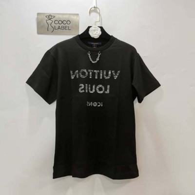 루이비통 프린트 티셔츠 블랙